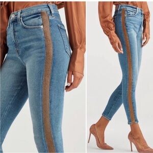 7FAM Vintage Luxe Button Fly High Waisted Jeans 26